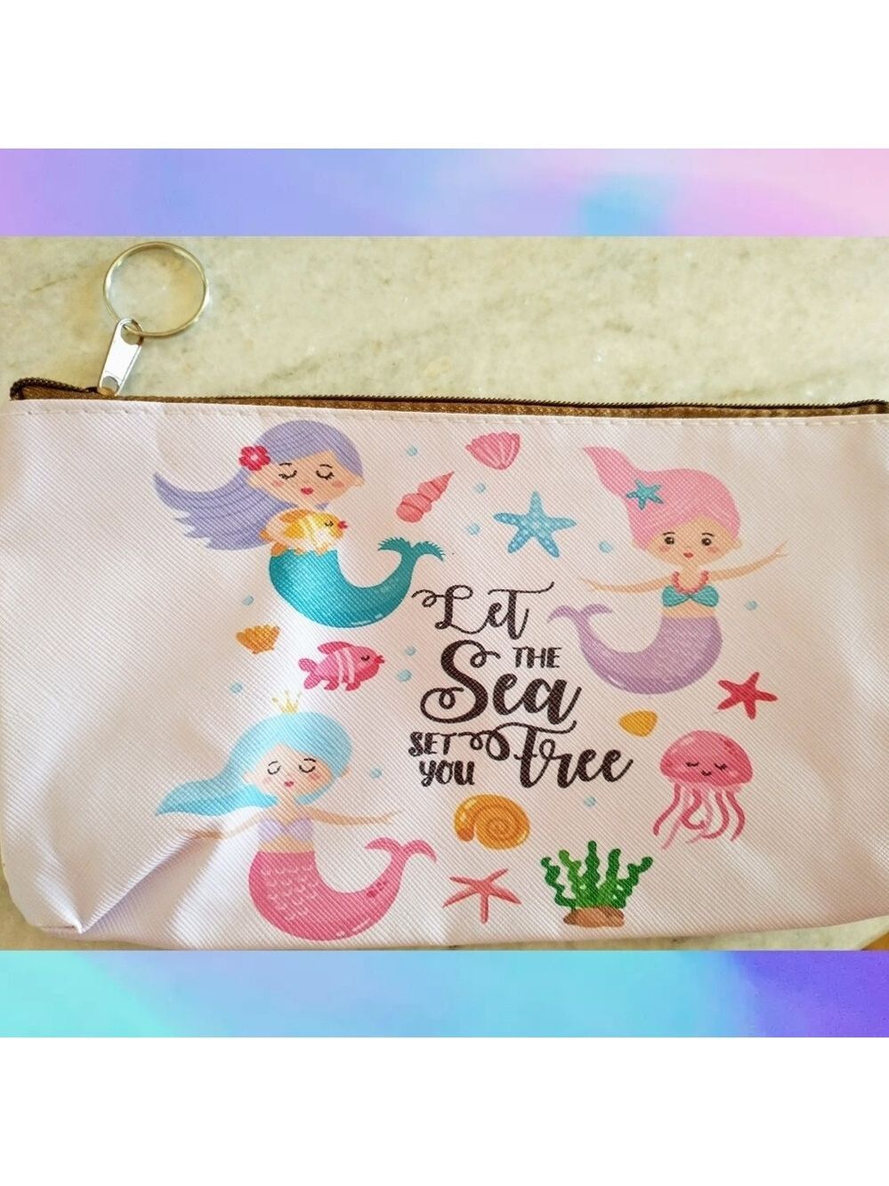 Mermaid life zipper pouch